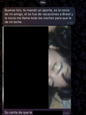 Cogiendome y cumeando a la novia de mi amigo 8