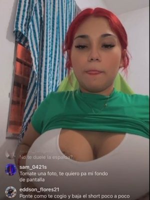 Morena tetona las muestra y se turba en vivo de tiktok 8