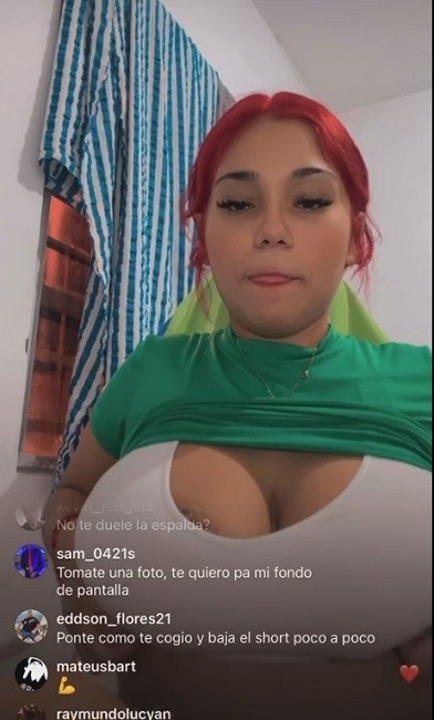 Morena tetona las muestra y se turba en vivo de tiktok 1